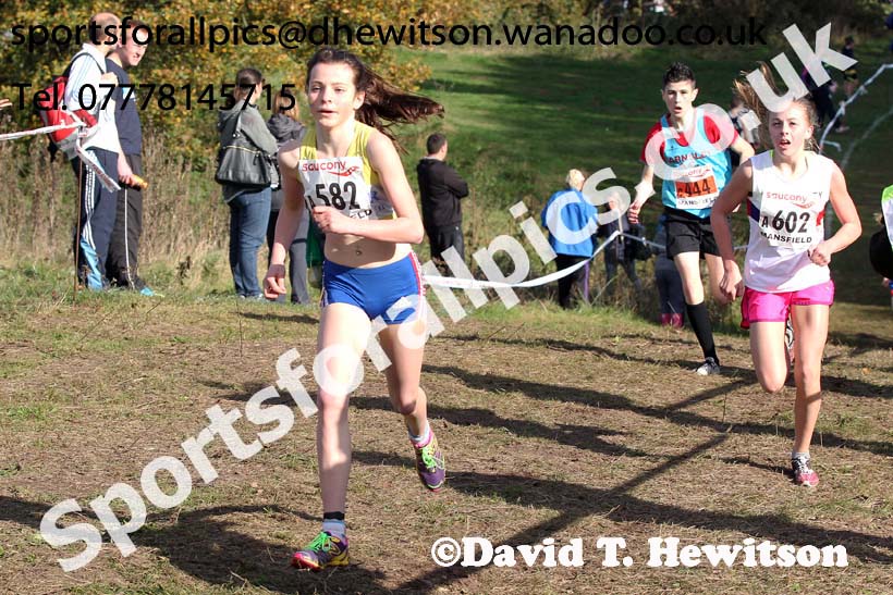 Girls under-13s National Cross Country Relays. Photo: David T. Hewitson/Sports for All Pics